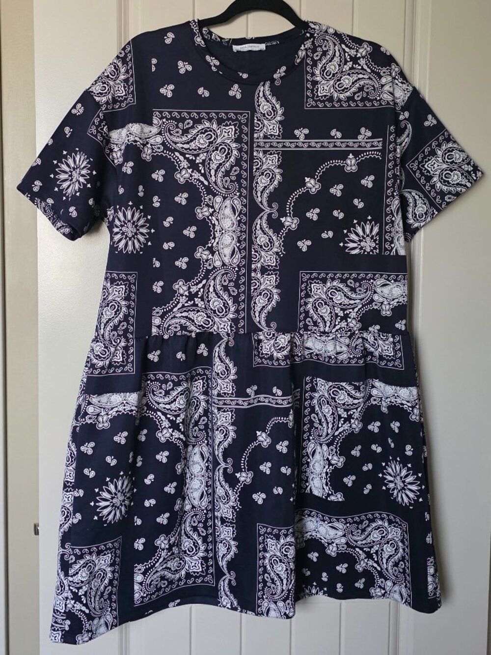 Zara - Dress - Paisley Bandana Western - Dark Navy